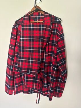 J. Crew Red and Black Plaid Button-Down Shirt